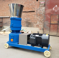 Machine de fabrication de granulés d'aliments pour animaux de qualité assurée 220V/380V Vente directe Machine à granulés d'aliments pour poissons, volailles et poulets