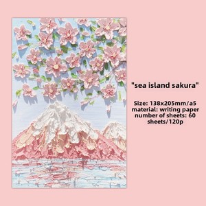 Partenaire OEM ODM pour les marques de commerce électronique – Carnet A5 à spirale avec papier imprimé en cuir motif peinture à l'huile pour une touche de fraîcheur et de poésie. - Product Image 6