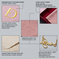 Boîte d'emballage de bijoux de luxe personnalisée avec tiroir et pochette, coffret cadeau rose pour collier, bague