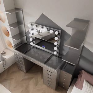 Bàn với ngăn kéo, hiện đại nhà văn phòng máy tính bàn Reversible Vanity bàn - Product Image 1