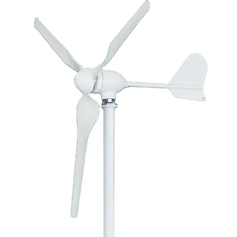 Beste Qualität 400w 600w 1000w Windmühle 12v 24v Horizontal welle Windkraft anlage 5 Blätter Camping Windkraft generator