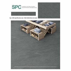 Revêtement <span class=keywords><strong>de</strong></span> sol SPC (Stone-Plastic Composite) moderne et minimaliste, aspect bois, antidérapant, résistant à l'usure, système <span class=keywords><strong>de</strong></span> pose clipsable sans colle, pour la rénovation <span class=keywords><strong>de</strong></span> maisons et les bureaux - Product Image 2