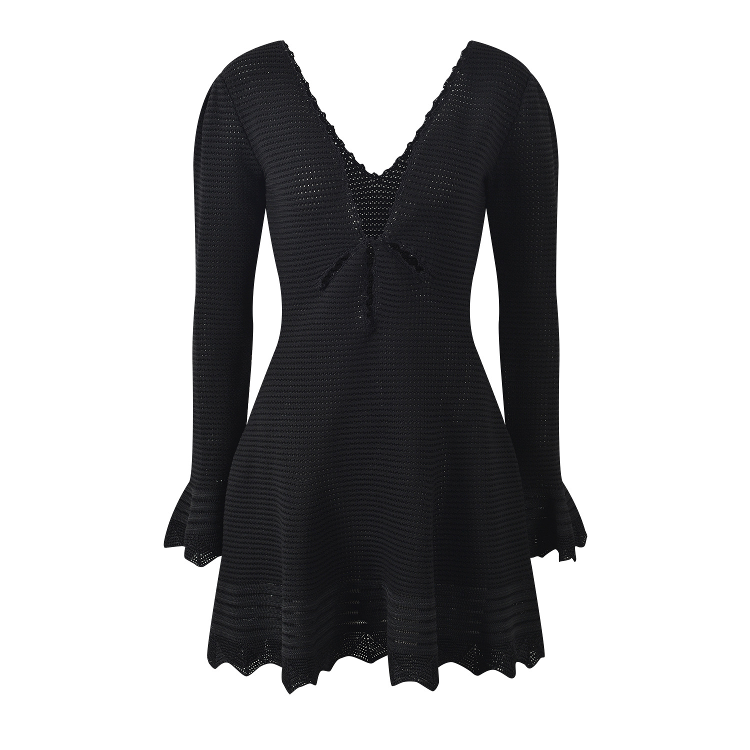 chinese dress ladies Zoe Long-Sleeve Short Homecoming Dress