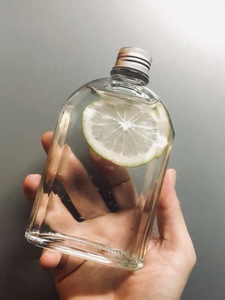 Nuevo 250ml botella <span class=keywords><strong>de</strong></span> vidrio café bebida jugo helado leche té transparente corona tapa sello pulido Tequila champán 500ml capacidad - Product Image 5