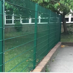 Clôture en treillis métallique double 868 <span class=keywords><strong>2D</strong></span> pour jardin, cour, pelouse, balcons, piscine, plantes, longueur 50m, entretien réduit, métal pressé - Product Image 1