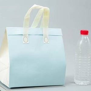 Sac isotherme imperméable en non-tissé biodégradable avec logo personnalisé, réutilisable, portable, en feuille d'argent, pour supermarché - Product Image 4