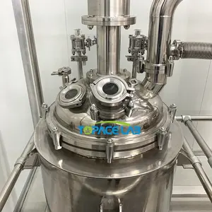 Topacelab 50l 100l 200l 300l Roestvrijstalen Geroerde Tankreactor Prijs Roestvrijstalen Chemische Reactor Voor Decarboxylatie