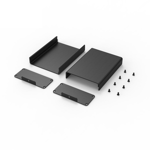 Anodized aluminium ekstrusi penutup instrumen elektronik kotak baterai penutup PCB papan sirkuit penutup casing