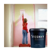 Vissney Peinture murale intérieure en latex mat, revêtement acrylique en spray pour peinture liquide au pinceau pour la maison