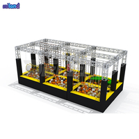 Équipement Commercial Ninja Warrior pour le Divertissement : Poutre d'Équilibre Colorée Professionnelle de Petite Taille, Supports de Fitness Double Couche