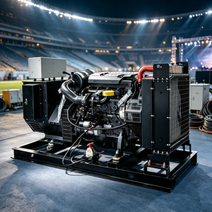 Groupe électrogène diesel silencieux 200 kVA, 50 Hz, 400 V, triphasé, direct usine, pour flottes de location et alimentation de secours en Irak et en Jordanie - Product Image 1