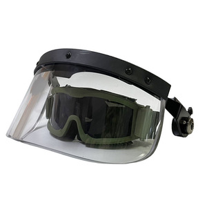 Visière de casque tactique en polycarbonate transparent anti-rayures et anti-poussière - Product Image 1