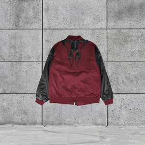 Veste de haute qualité en tissu tendance, couleur contrastée, pour homme, impression personnalisée, col montant, fermeture éclair - Product Image 2