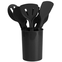 Ustensiles de cuisine de luxe, louche, cuillère, ustensiles en silicone, ensemble de cuisine, ustensiles de cuisine en silicone avec support