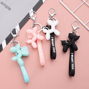 2025 chien porte-clés sac personnalisé voiture porte-clés pendentif mode stéréo mignon ballon chien porte-clés porte-clés amusant porte-clés en gros - Product Image 2