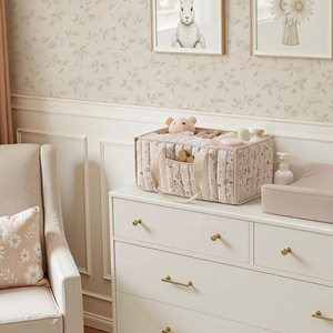 Organizador <span class=keywords><strong>de</strong></span> Pañales para Bebé, Contenedor <span class=keywords><strong>de</strong></span> Almacenamiento Plegable para Guardería y Organizador <span class=keywords><strong>de</strong></span> Coche para Pañales, Cesta para Pañales, Bolsa <span class=keywords><strong>de</strong></span> Pañales para Bebé - Product Image 4