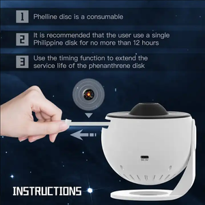 Dự Án Mới 360 Độ Thiên Hà Chiếu Trái Đất Mặt Trăng Chiếu Ánh Sáng 12 Trong 1 Ánh Sáng Ban Đêm Thiên Hà Chiếu Đầy Sao Chiếu - Product Image 4