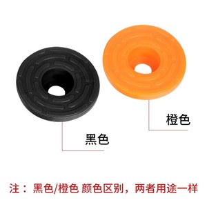 Tapis de protection de sol en caoutchouc TPU antidérapant robuste noir et orange, absorbant les chocs pour meubles - Product Image 2