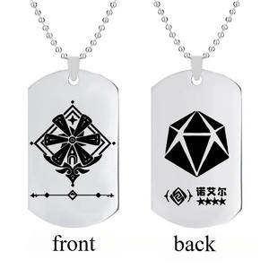 Juego de Anime <span class=keywords><strong>Genshin</strong></span> <span class=keywords><strong>Impact</strong></span> collares Zhongli Xiao Keqing Hutao Halloween Moda hombre mujer Cosplay accesorios regalos - Product Image 3