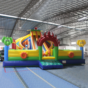 Bán Buôn Vui Ngoài Trời Inflatable Trẻ Em Chơi Trượt Nước Nhà Máy Customized Inflatable PVC Bốn Cách Trượt - Product Image 4