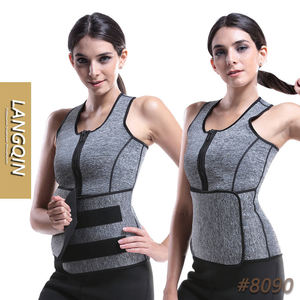 Langqin Chaleco Reductor Deportivo de Neopreno/Nylon Antibacteriano Ecológico para Mujer Adulta, Control Medio para Adelgazar y Controlar el Peso - Product Image 1