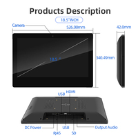 Écran LCD 21.5 pouces Panneau d'écran vidéo Support mural Windows Android pour Home Bar Mall Moniteur de signalisation numérique