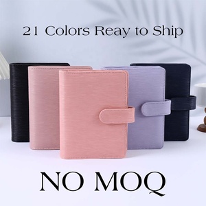 Хит продаж, 21 цвет, Saffiano Epi, волнистая кожа, <span class=keywords><strong>6</strong></span>-золото/черное кольцо, A6, более широкий бюджетный переплет, как система денежного бюджетирования - Product Image 2