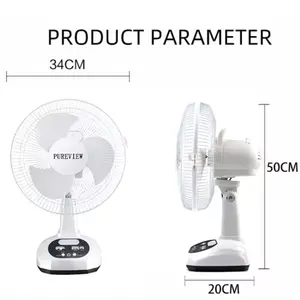 12 inch floor charging vertical fan with solar panel remote control indoor and outdoor emergency solar fan Ventilation Fan
