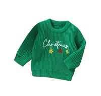 1 pièce, vêtements pour bébés et tout-petits, garçons et filles, en coton, avec logo personnalisé, Noël, automne, hiver, pull brodé neutre pour bébé