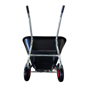 Chariot à roues à cadre galvanisé séparé de 200 L avec grande benne <span class=keywords><strong>en</strong></span> polyéthylène, 2 roues, pour l'utilisation dans la cour et le <span class=keywords><strong>jardin</strong></span>, provenant du fabricant OEM - Product Image 4