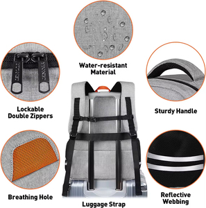 Sac à dos <span class=keywords><strong>de</strong></span> voyage d'usine avec compartiment à chaussures, tendance, personnalisé, pour le <span class=keywords><strong>sport</strong></span> et la gym en extérieur - Product Image 3