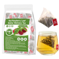 Thé aux feuilles de framboisier rouge 100% naturel, tisane pour le bien-être féminin, soutien menstruel et grossesse, sachets de thé, OEM, marque privée, vente en gros