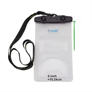 Açık yüzme sürüklenen PVC su geçirmez mobil cep telefonu vaka kendinden sızdırmaz ambalaj plastik ambalaj çanta telefon kılıfı için