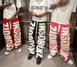 <span class=keywords><strong>Pantalon</strong></span> de <span class=keywords><strong>jogging</strong></span> baggy bouffant avec lettre rétro de rue pour hommes personnalisés Y2K Harajuku Hip Hop <span class=keywords><strong>pantalon</strong></span> décontracté à jambes larges - Product Image 1