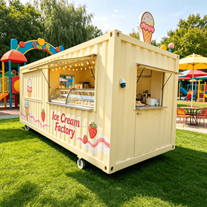 Premium <b>Container</b> Cafe With Coffee Beverage Counter Customized Commercial Space Mobile Restaurant - Product Image 1