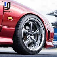 Jantes en alliage forgées DJJ 2 pièces personnalisées Deep Dish JDM 5x114.3 pour Toyota GR Supra BRZ Nissan Silvia Skyline Fairlady Mazda Honda