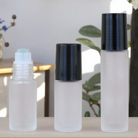 Fuyun 10ml Flacon rouleau transparent en verre ambré pour parfum à bille Huiles essentielles Crème pour le visage Gouttes pour les yeux-Petite commande