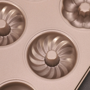 Non-Stick 6-Cavity Donut Cake Mold Oven Safe Baking Tool - Product Image 2