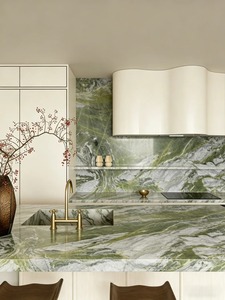 Piano di Lavoro in Marmo Verde Irlandese PAIA STONE per <span class=keywords><strong>Cucina</strong></span>, Bagno, Soggiorno, Cantina - Top Moderno Lucidato - Product Image 1
