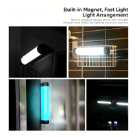 HXC Lampe de remplissage LED portable RGB à température de couleur réglable 2500K-9900K, faible consommation, pour diffusion en direct, tournage de films et équipes de télévision