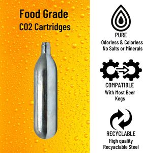 Cartuchos de CO2 de acero roscados desechables recargables de 16g de grado alimenticio para cargadores de barril de cerveza y botellas de <span class=keywords><strong>Soda</strong></span> Stream - Product Image 5