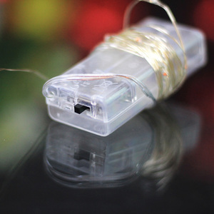 Trang trí 3M 5m 10m <span class=keywords><strong>2AA</strong></span> 3AA pin Powered giáng sinh Halloween bên món quà Cổ Tích ánh sáng nhỏ Dây đồng dẫn đèn dây - Product Image 5