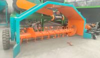 Tracteur agricole à roues hydrauliques repliables, retournoir de compost à prise de force, machine de recyclage des déchets