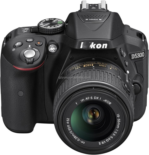 Used D5300 DSLR Camera with AF-S 18-55mm F/3.5-5.6G VR II Lens Kit 24.2MP, Wi-Fi, Vari-Angle LCD, Full HD 1080p Video