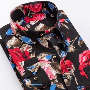<span class=keywords><strong>Chemise</strong></span> homme à <span class=keywords><strong>col</strong></span> en polyester, motif floral, coupe ajustée, idéale pour les loisirs et les voyages - Product Image 4