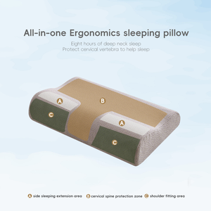 Bantal Gelombang Beludru Busa Memori Slow Rebound YUE RISE Desain Servikal Meningkatkan Kualitas Tidur Memperbaiki Tulang Belakang Servikal Meningkatkan Kenyamanan - Product Image 3