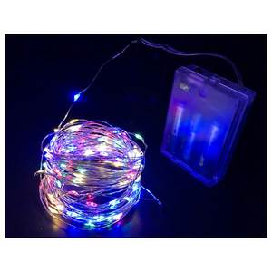 USB-aangedreven 100 multicolor RGB LED-slingerlichten 10 meter koperdraad IP67 4.5V voor feesten en kerstdecoratie - Product Image 1