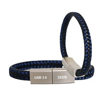 Vente en gros Poignet Clés USB USB3.0 2.0 Logo Personnalisé Bracelet Mémoire Bâtons Longueur Personnalisée Bracelet Clé USB