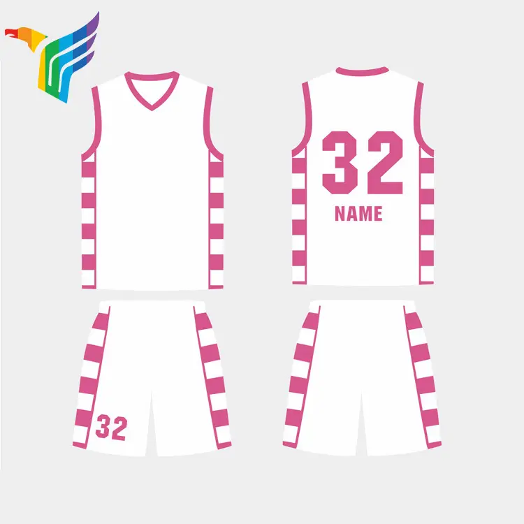 Benutzer definierte Single Trikots Mesh Probe Stitched Pink Günstige Any Logo Womens Basketball Jersey