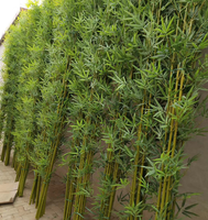 Bâtons de bambou synthétiques en Pvc, 1 mètre, plantes artificielles, arbre avec feuilles de bambou artificielles